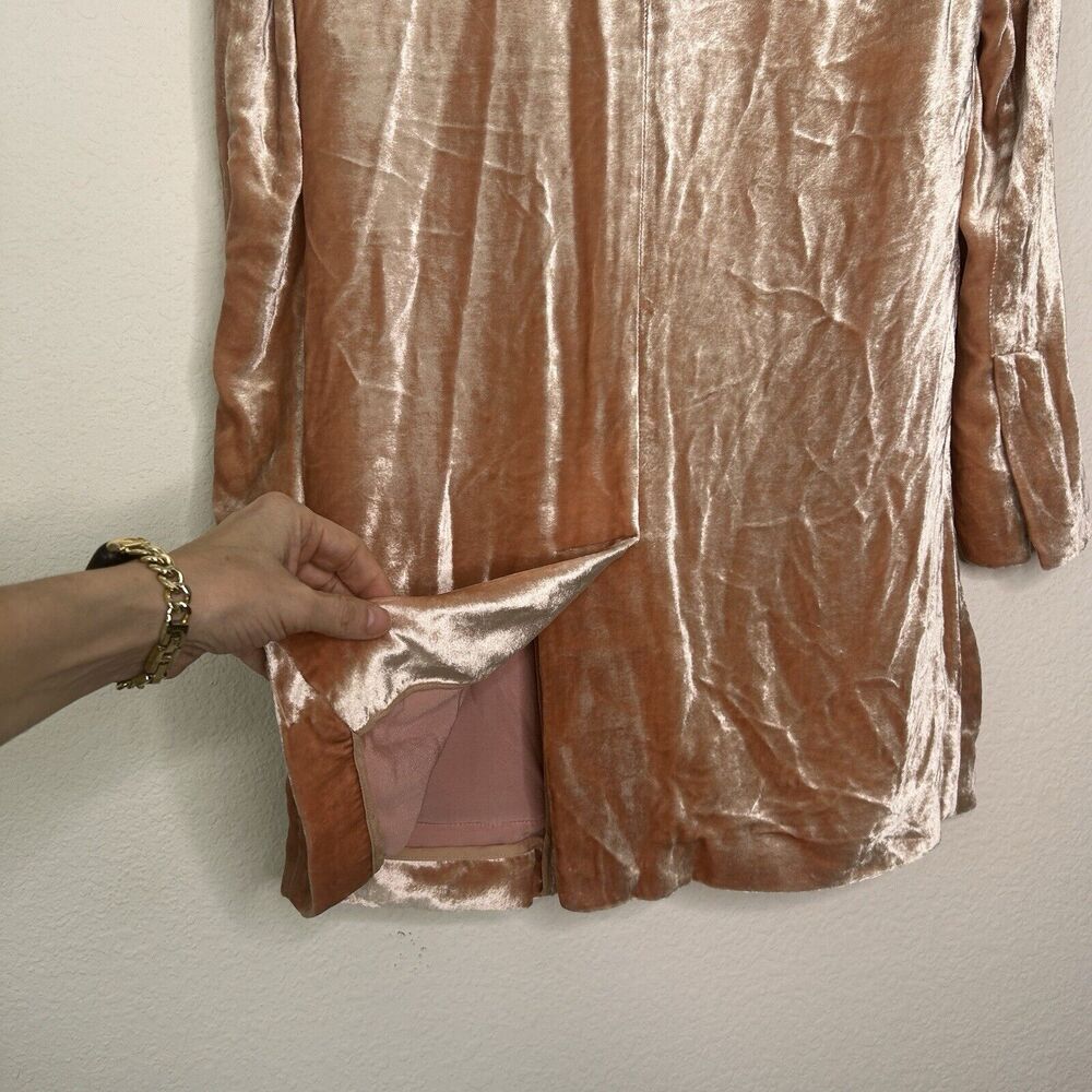 A.L.C. Ford Pink Crushed Velvet Blazer 0 - Picture 9 of 10